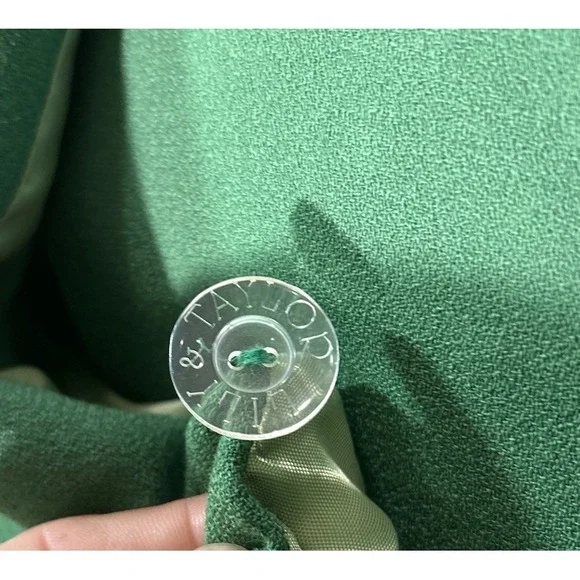 Lily & Taylor Vtg Wool Jacket Mink Womens Sz 16 Kelly Green Blazer Mob Wife EUC Blazers & Suit Jackets